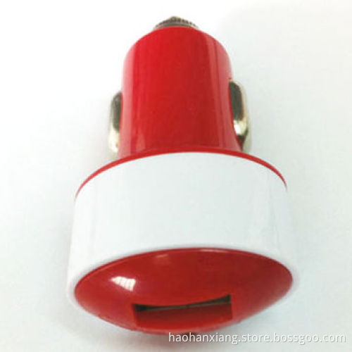 Colorful Mini Single Port USB Car Charger for Mobile Phone